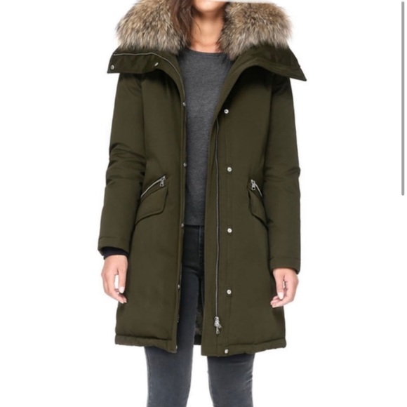 Soia & Kyo JOLEEN-R Mid-Length DOWN COAT - RACOON FUR - Picture 3 of 16